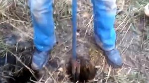 Бурение упрощенным буром ТИСЭ в водонасыщенных жирных глинах