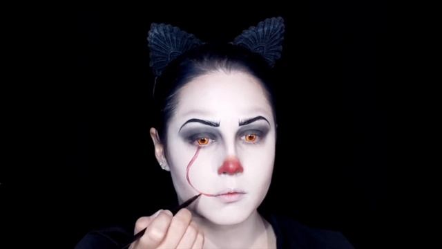 Pennywise IT Makeup Tutorial смотреть онлайн