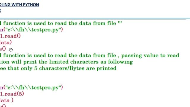 Data FileHandling Part 1 with Python смотреть онлайн