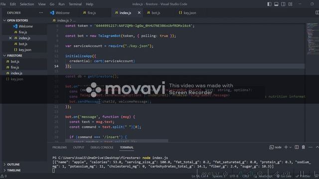 Telegram chat bot connected with database and an external API. смотреть онлайн