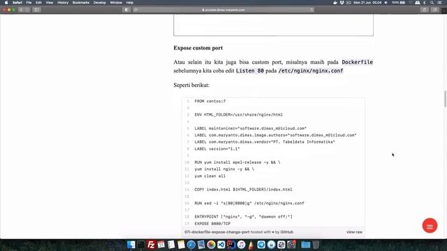 07.i - Dockerfile EXPOSE Instruction | Belajar Docker смотреть онлайн