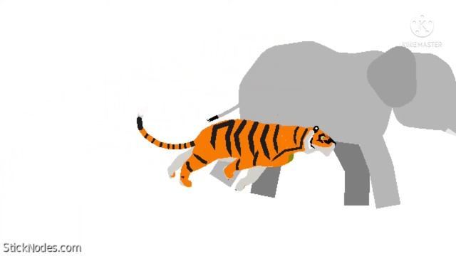 Elephant Vs Tiger|Animal Stick Node battles[EP5] смотреть онлайн