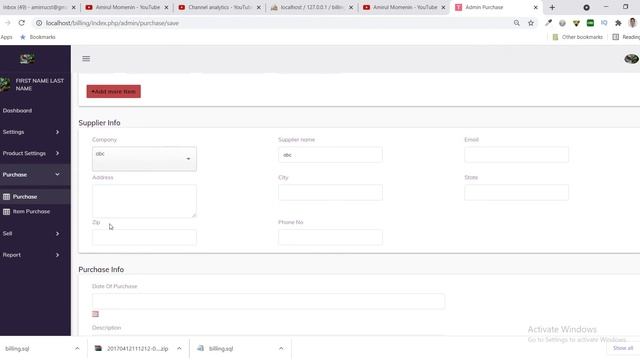 Billing & Invoicing System in PHP MySQL Free Code смотреть онлайн