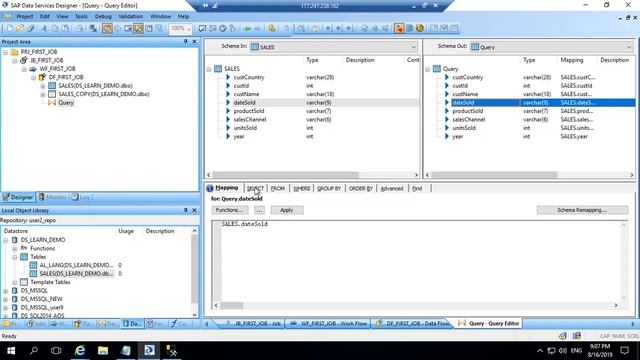 5. SAP BODS (BO Data Service) : Create your first BODS Job смотреть онлайн