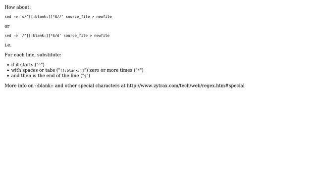 Unix & Linux: How to remove blank lines from a file (including tab and spaces)? (7 Solutions!!) смотреть онлайн