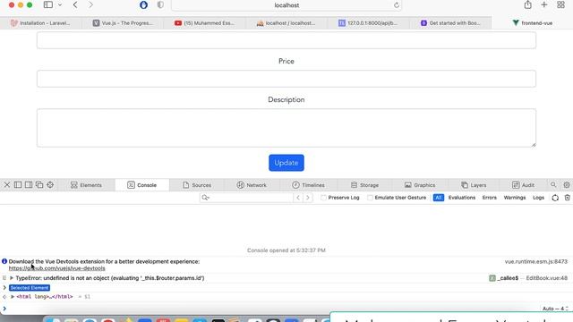 5 - Final step with Laravel API and Vue js смотреть онлайн