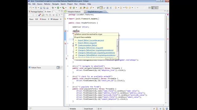 Java Cucumber Tutorial 07 (Scenario Hooks) | QAShahin смотреть онлайн