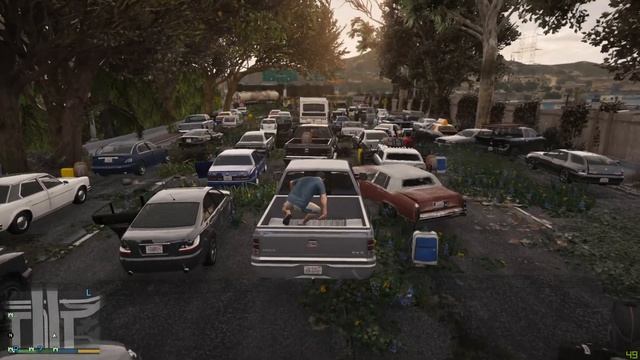 GTA : THE DEAD AMONG US | GTA V MOD | A DAY BETWEEN ZOMBIES смотреть онлайн
