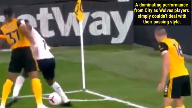 Adama Traore comically trying to get the ball away from Sterling | Wolves vs Manchester city смотреть онлайн