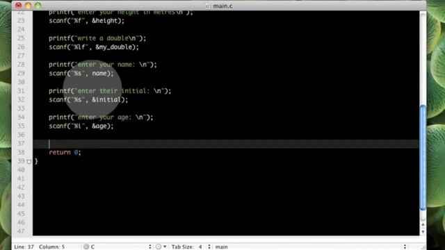 ANSI C Tutorial Ep.2 (Part 2) Input Output to/from terminal смотреть онлайн