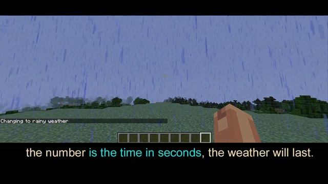 How To Minecraft:   Weather Command