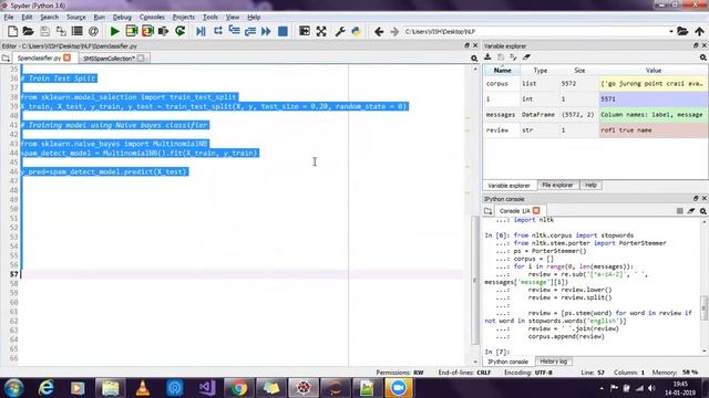 Implementing a Spam classifier in python| Natural Language Processing смотреть онлайн