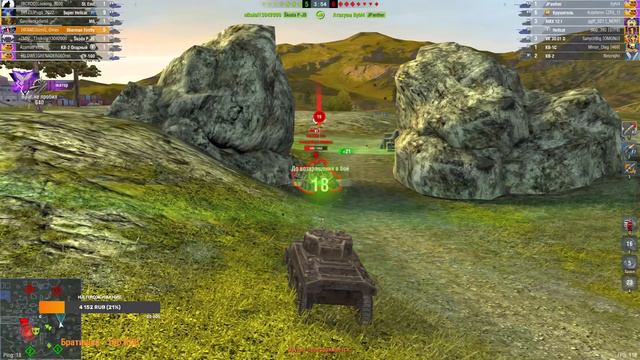 Tanks Blitz 10.3, FV217 Badger, фармим серебро)) смотреть онлайн