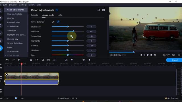 color correction and color grading in movavi video editor смотреть онлайн
