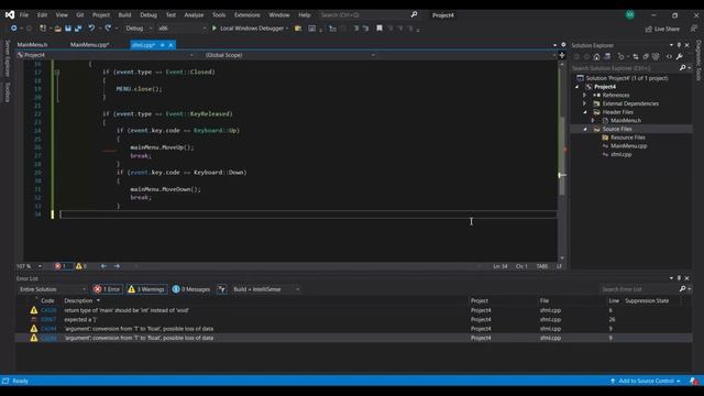 Main Menu in C++ using SFML library смотреть онлайн