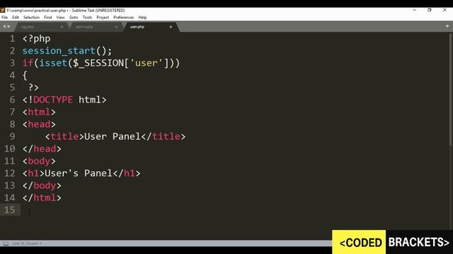 SESSIONS IN PHP | Login and Logout using SESSION | Part 2 смотреть онлайн