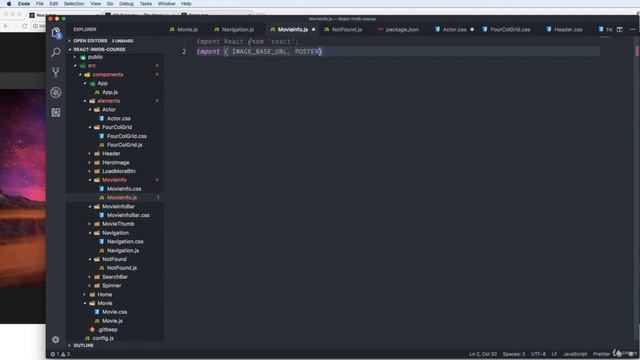 Beginner React course. Create a Movie Web App (1 Scaffolding out the components for the movie page смотреть онлайн