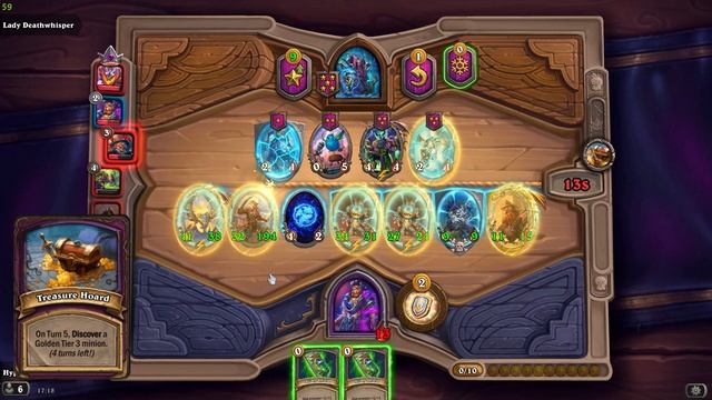 Golden Brann menagerie build - Hearthstone Battlegrounds Anomaly: Treasure Hoard смотреть онлайн