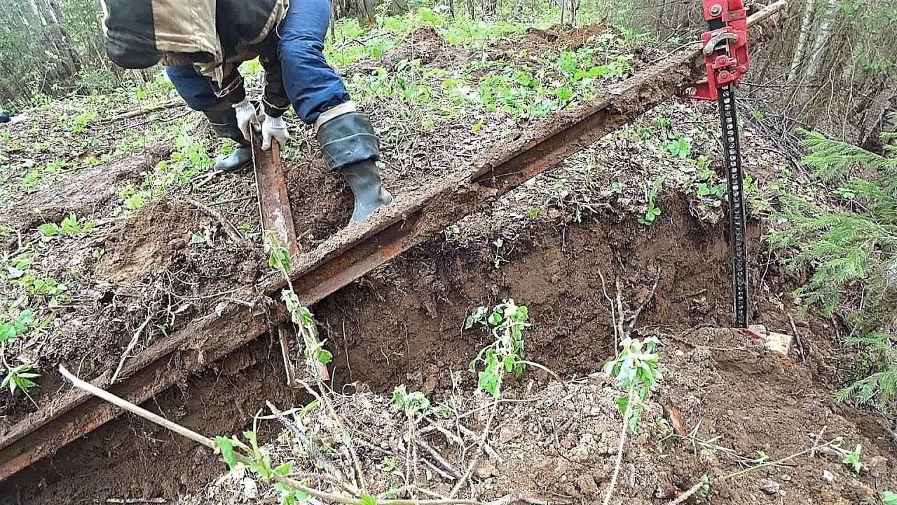 ''ЛЕСНЫЕ РАСКОПКИ'' ВЫЕХАЛ В ЛЕС ЗА РЕЛЬСАМИ С ТАКИМ КОПОМ НУЖЕН ТРАКТОР! смотреть онлайн