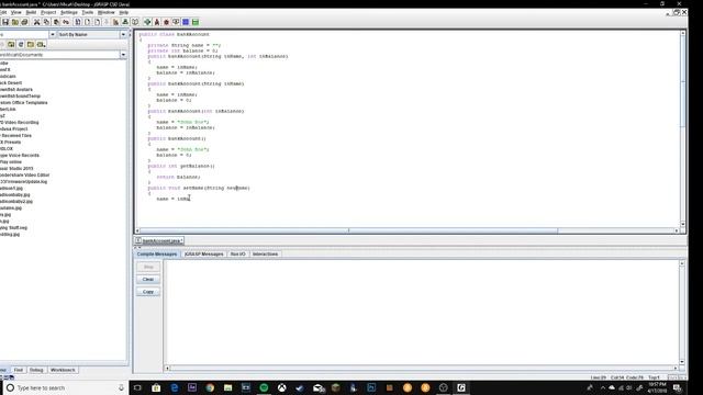Java Programming: Bank Account смотреть онлайн