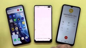 Samsung Galaxy S10+ and Xiaomi Redmi 9C Incoming Call / OPPO A55 Outgoing Dual Call