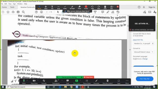 Iterative Constructs in Java Part-1 | Chapter 8| For loop| Methodist School смотреть онлайн