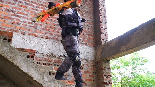 LTT Nerf Mod : Mission Destroy Marines Nerf War Fight Crime Red Satan Mask Nerf Guns смотреть онлайн