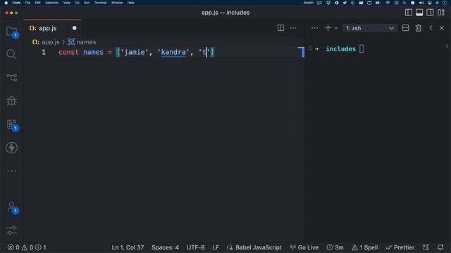 JavaScript Array Methods: includes() смотреть онлайн