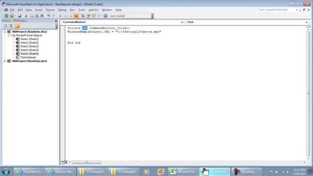 How to Play a Video File in Microsoft Excel 2010 with Windows Media Player смотреть онлайн