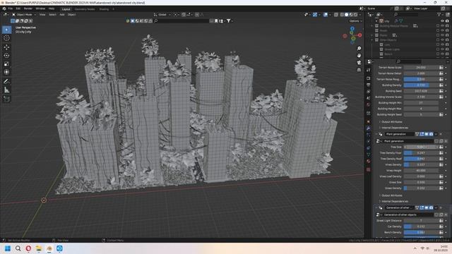 FREE Abandoned City Generator Addon / Blender Tutorial смотреть онлайн