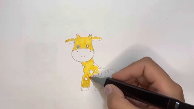 Как нарисовать жирафа