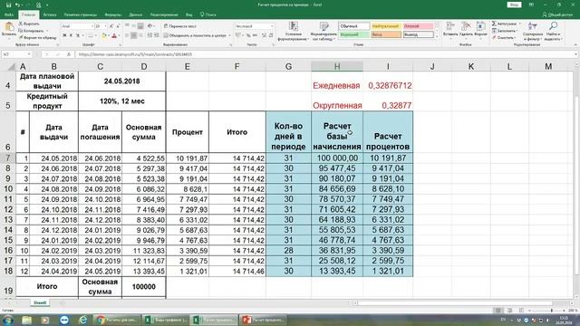 Расчеты для начислений Процентов, Штрафов в системе BS. Специфика загруженных контрактов смотреть онлайн
