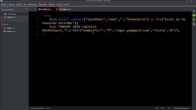 PHP y MySQL: Conexión de un formulario con una base de datos utilizando Xampp смотреть онлайн