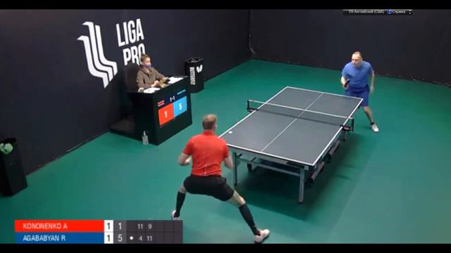 Настольный теннис. Красивые розыгрыши от Роберта Агабабян. смотреть онлайн