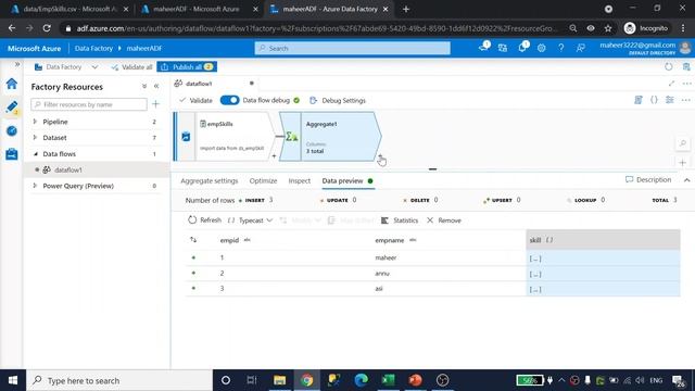 22. Merge Multiple rows in to Single row using Mapping data flow in Azure Data Factory смотреть онлайн
