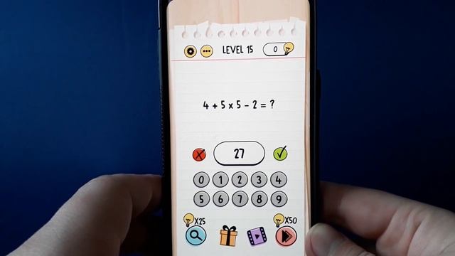 Brain Test 4+5×5-2=