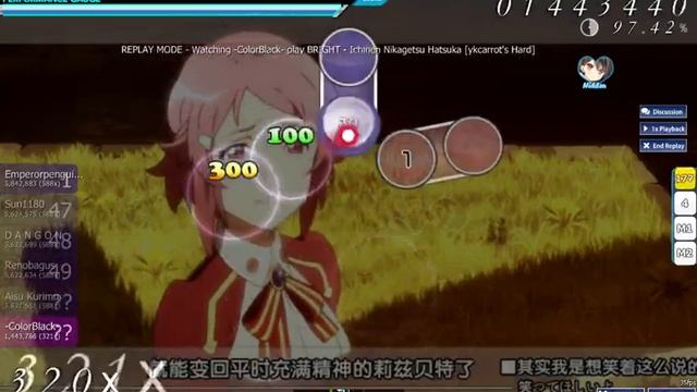 Osu! BRIGHT - Ichinen Nikagetsu Hatsuka [ykcarrot's Hard] [Hidden]