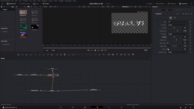 Easy GLITCH effect in DaVinci Resolve 16 смотреть онлайн