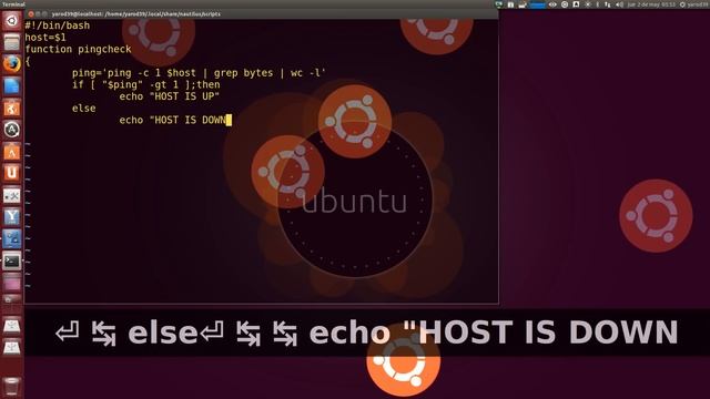 COMO REALIZAR UN SENCILLO SCRIPT EN BASH UBUNTU LINUX UBUNTU смотреть онлайн