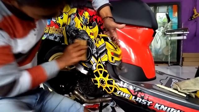 LAGI LAGI scoopy .!!! SCOOPY TFR 2018 detailing cutting sticker 3D bumble bee vector смотреть онлайн