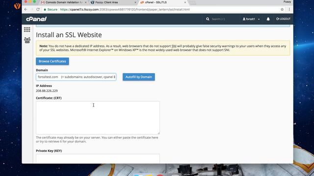 How to issue and install SSL certificate with cPanel смотреть онлайн
