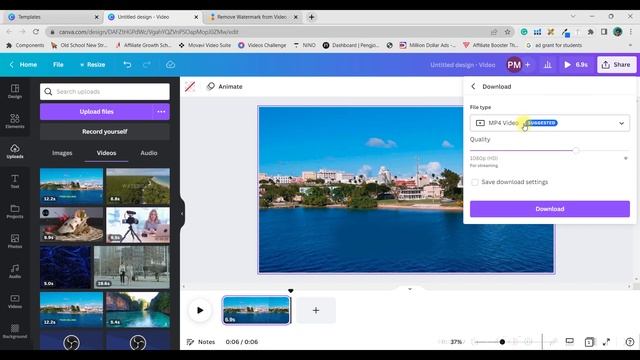 How to Remove WATERMARK from any Video for FREE in Canva 2023 | WATERMARK REMOVER смотреть онлайн