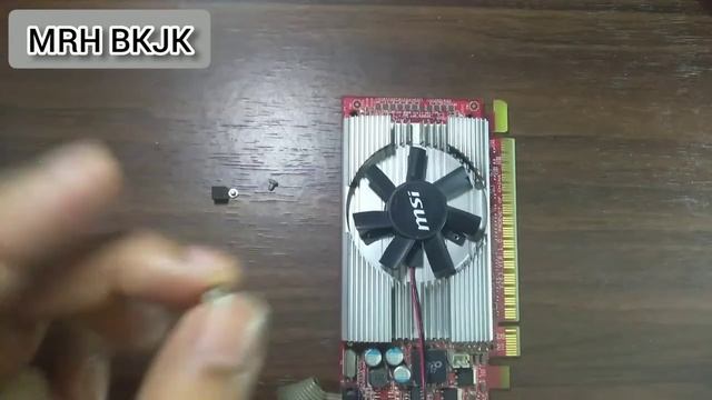 The GeForce GT 610 Graphics Card By NVIDIA Fan Reassembly. Fan Was Making Noise