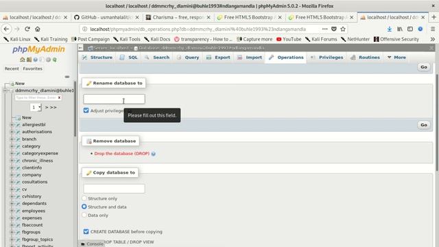 How to Rename mysql database in phpmyadmin смотреть онлайн