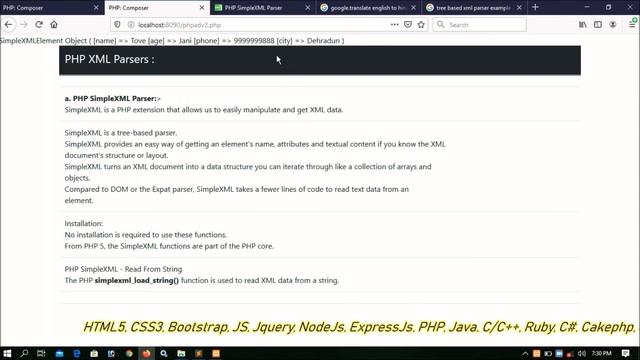 PHP XML Part-02 | SimpleXmlParser смотреть онлайн