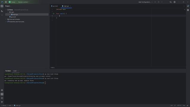 Функция main в Golang смотреть онлайн