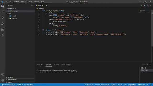 Python 3.10 beta Match-Case Statement - Cool NEW Feature! смотреть онлайн