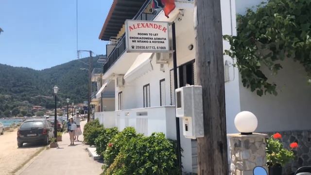 Виртуальная видео прогулка по Скала Потамия,Голден Бич,Тасос Часть 1🇬🇷Skala Potamia Thassos Part 1 смотреть онлайн