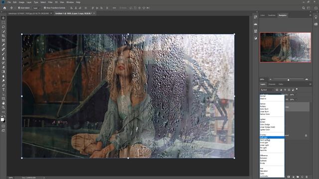 How to put image behind glass In Photoshop 2019 смотреть онлайн