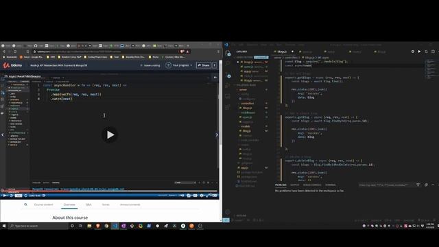 Creating fullstack blog with Node and Express pt 2 смотреть онлайн
